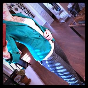 New York & Company green blazer